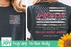 Charlie Kirk quote dtf, Patriotic png Product Image 3