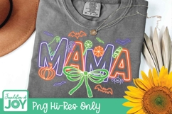 Neon Halloween MaMa, Png Bundle, Family Halloween Product Image 3