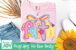 Preppy Trendy Faith png, Neon Christian preppy dtf Product Image 3