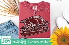 Arkansas Football png, Football season, Glitter Razorbacks Product Image 4