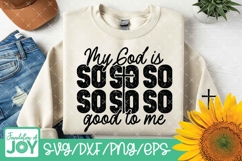 God is so good to me png, Christian Woman design, Scripture Product Image 3
