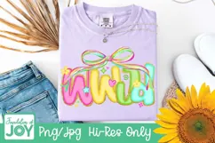 Preppy Trendy WWJD png, Neon Christian preppy dtf Product Image 4