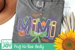 Neon Halloween MaMa, Family Halloween, Halloween Names Product Image 5