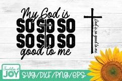 God is so good to me png, Christian Woman design, Scripture Product Image 4