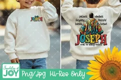 Joseph and the coat of many colors, Christian Kids Tshirt Product Image 2