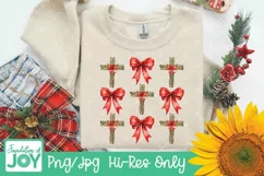 Coquette Bow Png, Christian Christmas PNG Product Image 2
