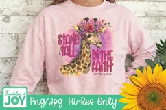 Stand tall in the faith, Floral Giraffe png, Bible verse Product Image 3