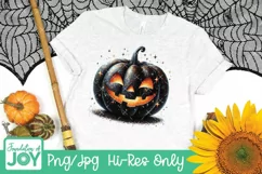 Glitter pumpkin png, Jack O latern, Sparkly Pumpkin Png Product Image 3