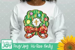 Christmas wreath png, Brushtroke png Product Image 3