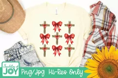 Coquette Bow Png, Christian Christmas PNG Product Image 3