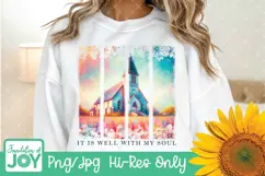 It is well with my soul png, Christian Church dtf Product Image 3