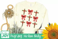 Coquette Bow Png, Christian Christmas PNG Product Image 4