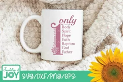 Only one body spirit hope faith baptism svg, Bible verse svg Product Image 2