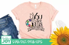 You are His masterpiece svg, Art svg, Paintbrush svg, Bible Product Image 3