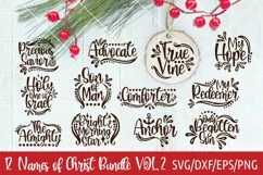Name of Christ ornaments svg, Ornaments svg, Christmas Product Image 1