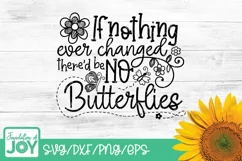 Butterflies svg, Spring svg, Flowers svg, Quote svg, Phrase Product Image 1