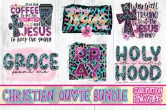 Christian Quotes PNG, Leopard Print, Religious Product Image 1