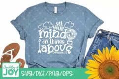 Hot air balloon svg, Bible verse svg, Sky svg, Christian svg Product Image 2