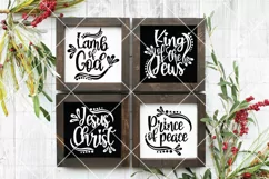 Names of Christ svg, Christian Christmas svg, Ornament svg Product Image 3