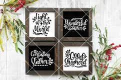 Names of Christ svg, Christian Christmas svg, Ornament svg Product Image 4