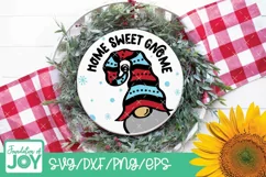 Christmas Door Signs, Christmas Characters svg, Round wood Product Image 12