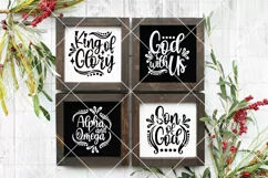 Names of Christ svg, Christian Christmas svg, Ornament svg Product Image 2