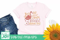 Just be your own self svg, Flamingo svg, Quote svg, Phrase Product Image 3