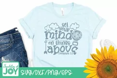 Hot air balloon svg, Bible verse svg, Sky svg, Christian svg Product Image 3