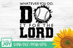 Christian Sports svg, Baseball svg, Softball svg, Scripture Product Image 1