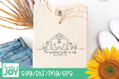The greatest gift of all svg, Nativity scene Product Image 2