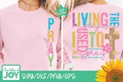 Just Pray png, Christian svg, Bible Verse svg Product Image 1