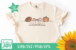 Fall Days and Football Plays svg, Game day png, Fall pumpkin Product Image 2