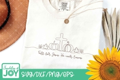 Fall for Jesus He never leaves svg, Continuous Line art Product Image 2