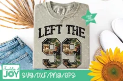 Left the 99 svg, Bible verse png, Christian Camouflage Product Image 1