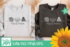 Knitting weather, Continuous line art svg Product Image 2