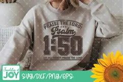 Praise the Lord svg, Bible verse png, Collegiate Lettering Product Image 2