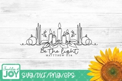 Be the Light svg, Matthew 5:14 svg, continuous line svg Product Image 1