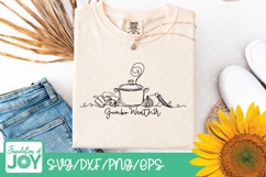 Gumbo Weather svg, Louisiana food png, Line art svg Product Image 2