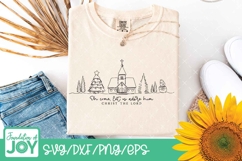 Oh come let us adore him svg, Christmas Church png Product Image 2