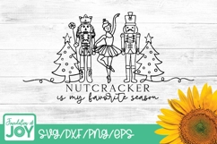 Nutcracker is my favorite season, Continuous line art Product Image 1