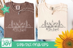 Be the Light svg, Matthew 5:14 svg, continuous line svg Product Image 2