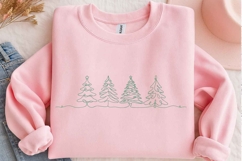 Christmas Line art Bundle, Continuous LIne art png svg Product Image 3