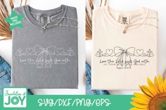 Love the Lord your God with all svg, continuous line art Product Image 2