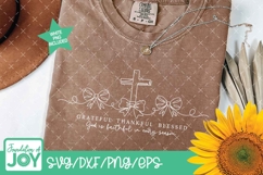 Thankful Grateful Blessed svg, Continuous Line Art Product Image 4