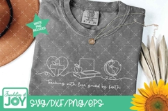 Christian Teacher svg, BIble Verse line art, Continuous Line Product Image 3