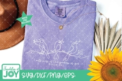 Goodness of God svg, Bible Verse line art, Singing Birds png Product Image 3