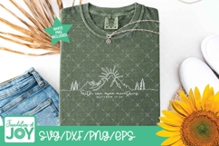 Faith can move mountains svg, Continuous line art png Product Image 3