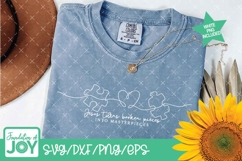 Broken Pieces svg, Minimalist art, Bible Verse png Product Image 3