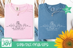 Life is better with a Siberian Husky svg, monoline art Product Image 2