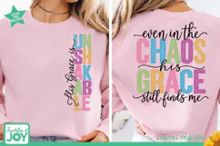 Chaos Unshakable Grace SVG, Christian Faith Shirt Product Image 1